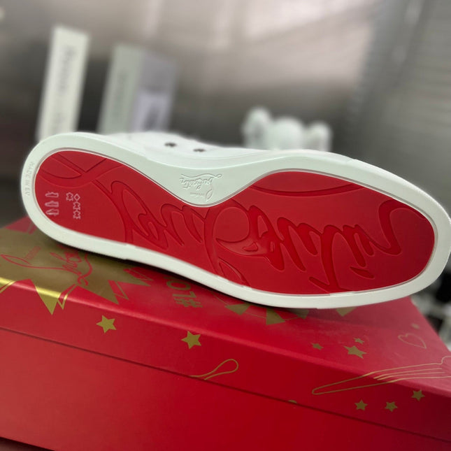 FIQUE A VONTADE SLIP-ON SNEAKERS IN WHITE SHINY CALFSKIN