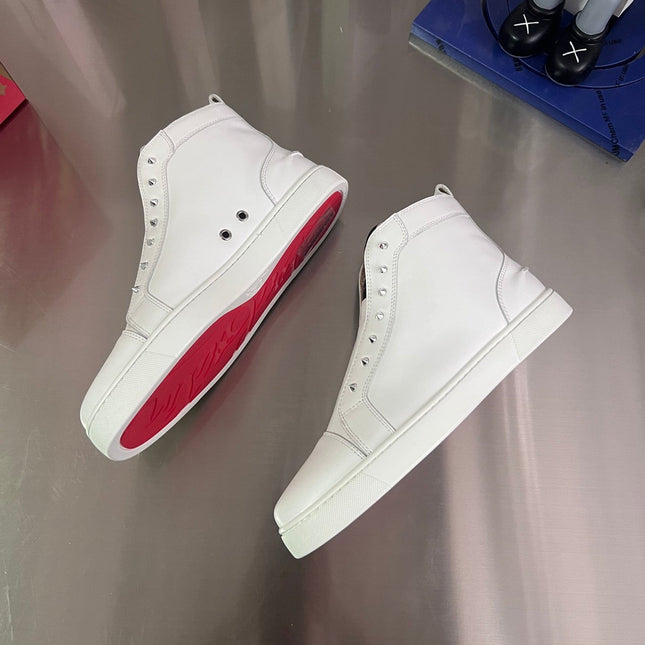 FIQUE A VONTADE SLIP-ON SNEAKERS IN WHITE SHINY CALFSKIN