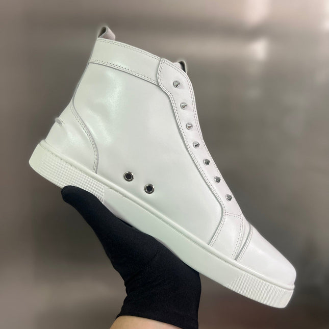 FIQUE A VONTADE SLIP-ON SNEAKERS IN WHITE SHINY CALFSKIN