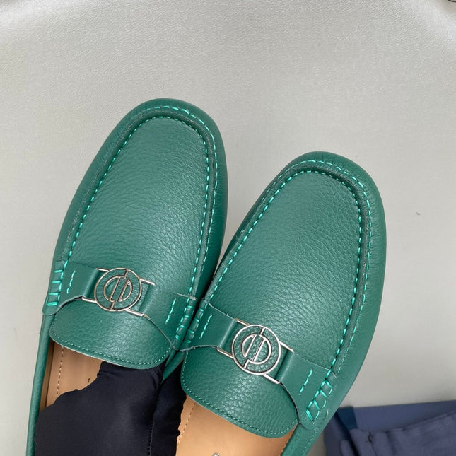 CD JUAL ICON BUCKLE LOAFER PINE GRAINED CALFSKIN