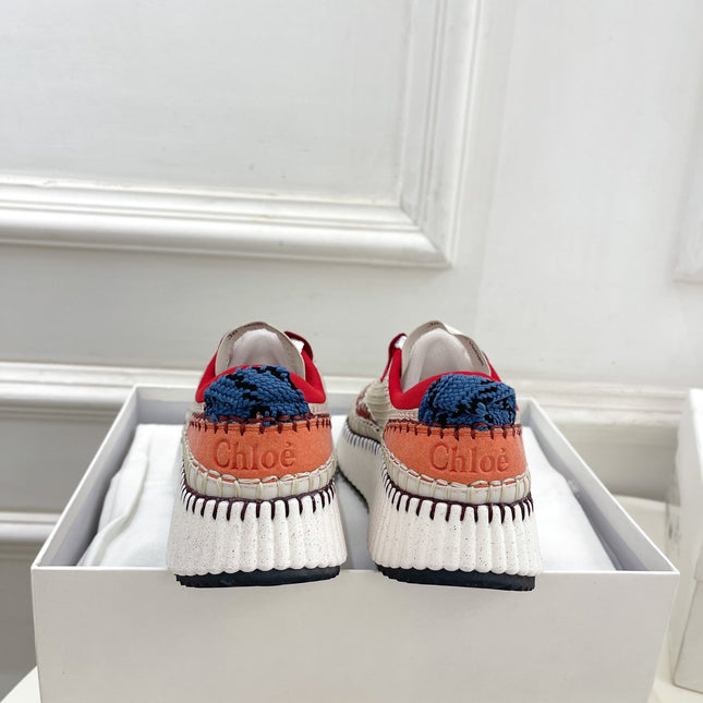 NAMA SNEAKER IN CHERRY RED MIX COLORFUL SPECIAL FABRIC