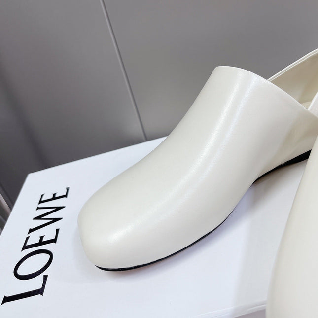 LW TOY SLIPPER WHITE CALFSKIN