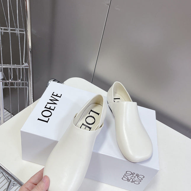 LW TOY SLIPPER WHITE CALFSKIN