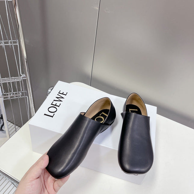 LW TOY SLIPPER BLACK CALFSKIN