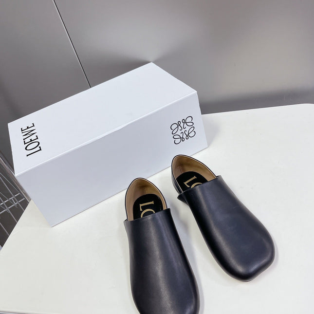 LW TOY SLIPPER BLACK CALFSKIN