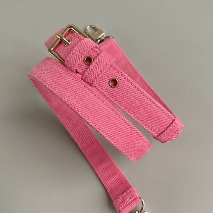 D-JOY BAG 22 IN HOT PINK MACROCANNAGE DENIM