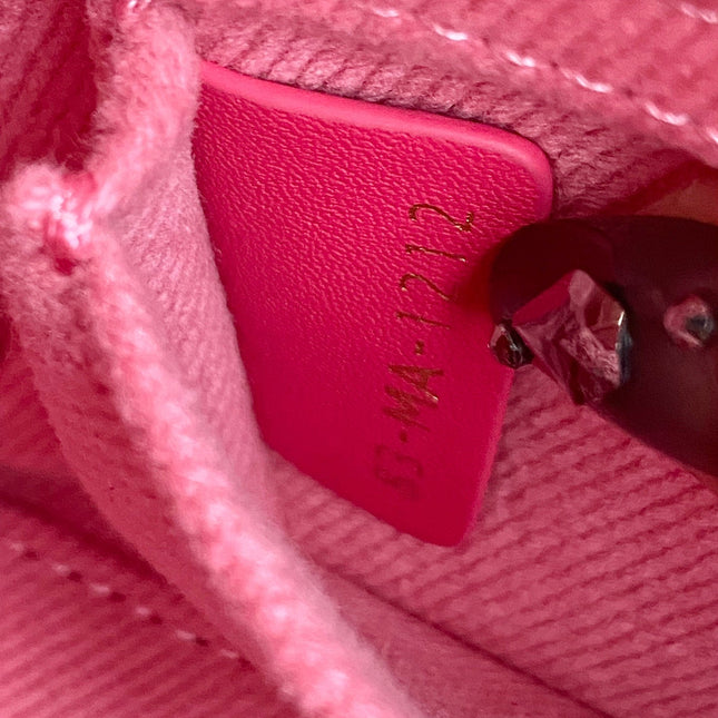 D-JOY BAG 22 IN HOT PINK MACROCANNAGE DENIM