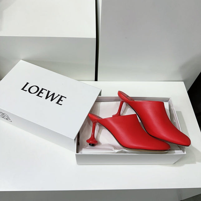 LW TOY MULE 95 RED CALFSKIN