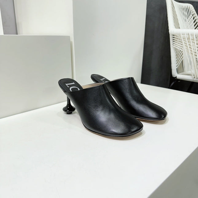 LW TOY MULE 95 BLACK CALFSKIN