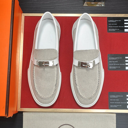 HM GAME SLIP-ON SNEAKER BLACK PLUM AND WHITE DENIM