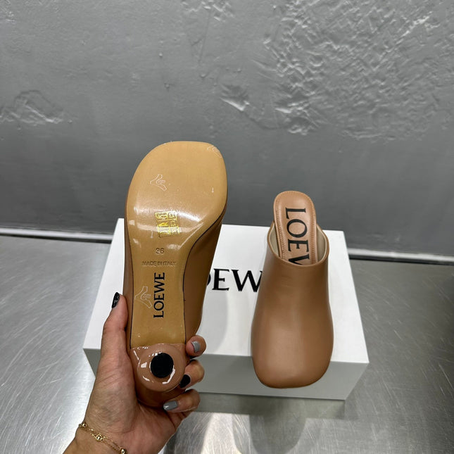 LW TOY MULE 55 TAWNY CALFSKIN