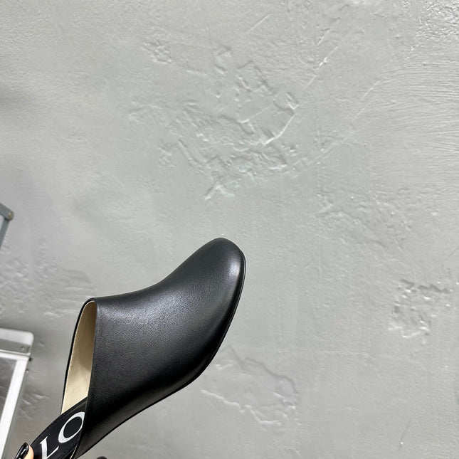 LW TOY MULE 55 BLACK CALFSKIN