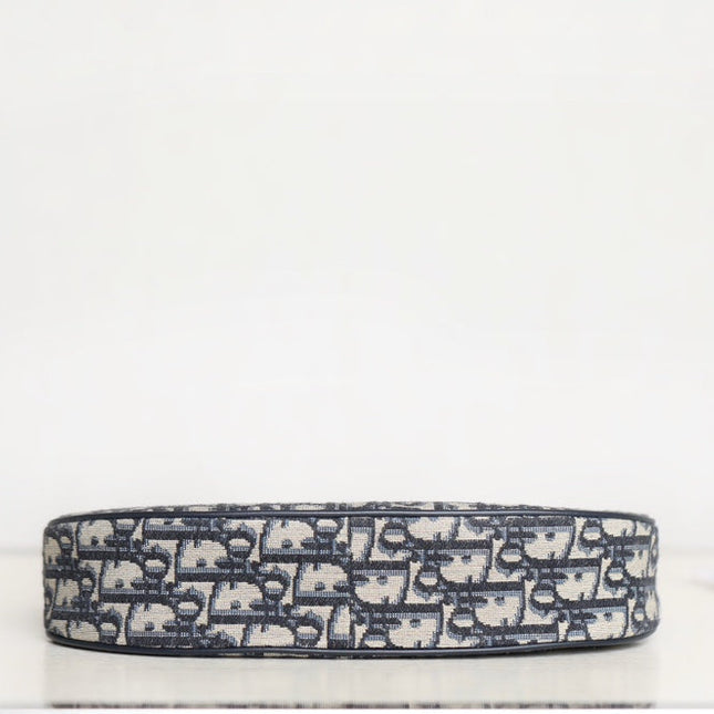 CD LOUNGE 26 BAG IN BLUE OBLIQUE JACQUARD