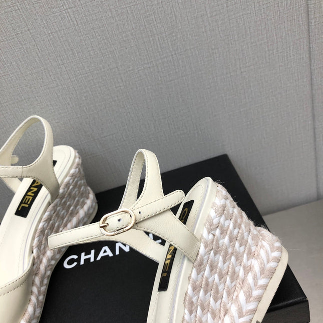 MARY JANE WEDGE WHITE LAMBSKIN