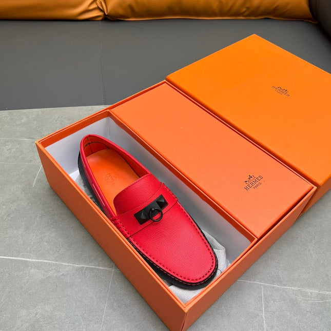 HM IRVING LOAFER ROSE CALFSKIN