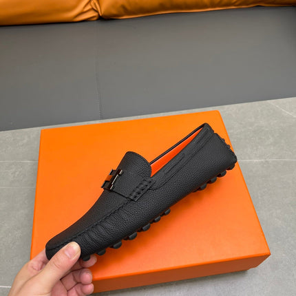 HM H-LOGO LOAFER BLACK CALFSKIN