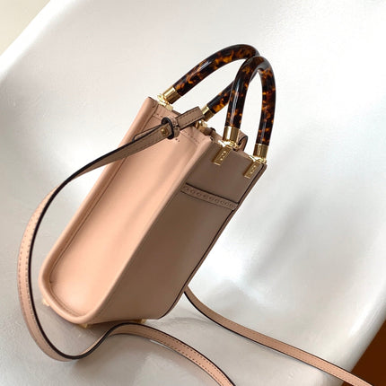 Fend Mini Sunshine Shopper Bag 18 Peach Leather
