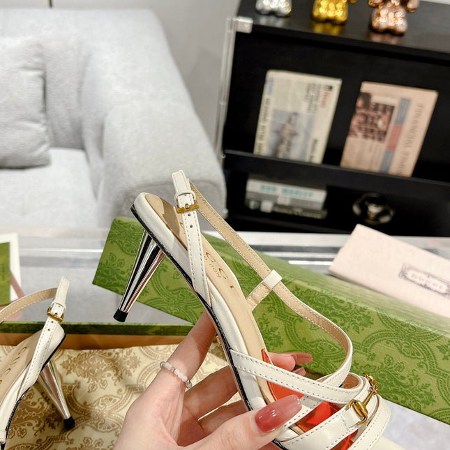 HIGH HEEL 65MM IN WHITE CALFSKIN WITH RED HEART