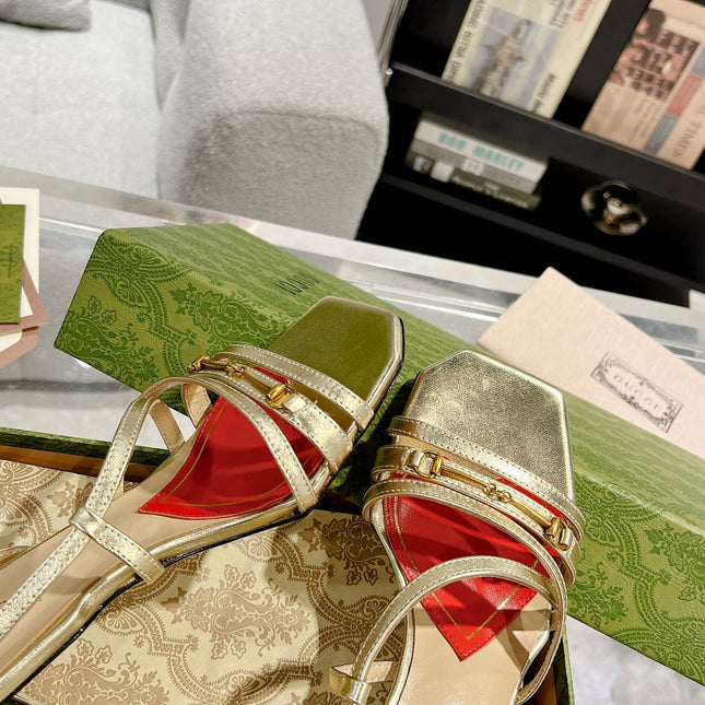 HIGH HEEL 65MM IN LIGHT GOLD CALFSKIN WITH RED HEART