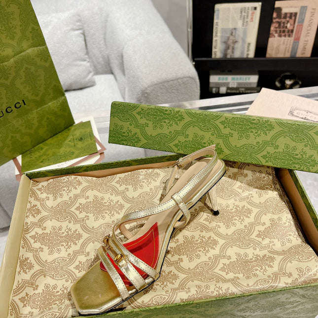 HIGH HEEL 65MM IN LIGHT GOLD CALFSKIN WITH RED HEART