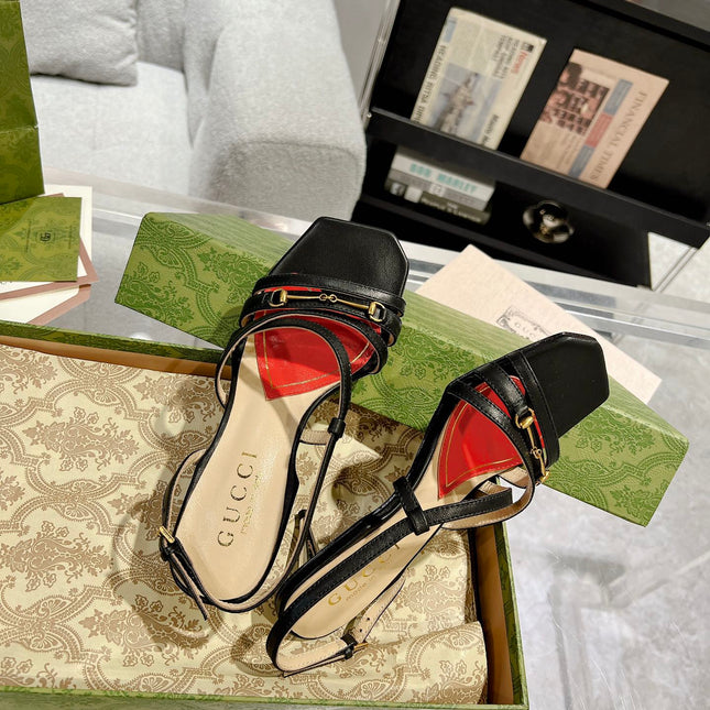 HIGH HEEL 65MM IN BLACK CALFSKIN WITH RED HEART