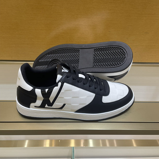 LV RIVOLI SNEAKER MEN BLACK WHITE