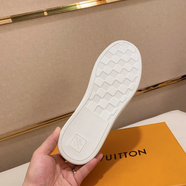 LV LOAFER IN NAVY BLUE DAMIER SHEEPSKIN
