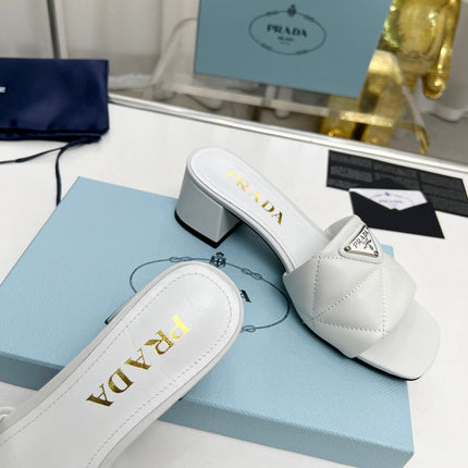 PRA EMBROIDERED SANDALS 45 WHITE LAMBSKIN