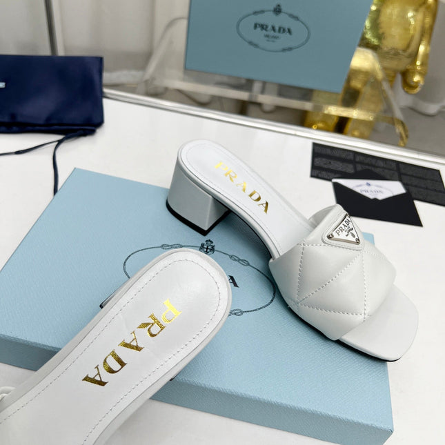 PRA EMBROIDERED SANDALS 45 WHITE LAMBSKIN