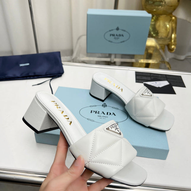 PRA EMBROIDERED SANDALS 45 WHITE LAMBSKIN