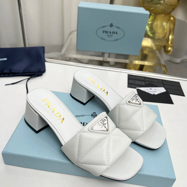 PRA EMBROIDERED SANDALS 45 WHITE LAMBSKIN