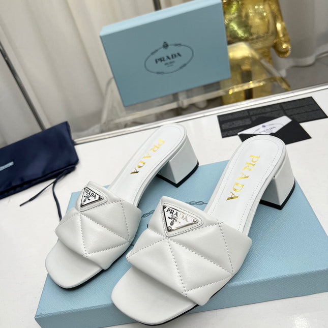 PRA EMBROIDERED SANDALS 45 WHITE LAMBSKIN