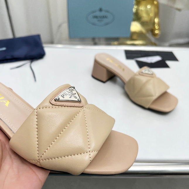 PRA EMBROIDERED SANDALS 45 BEIGE LAMBSKIN