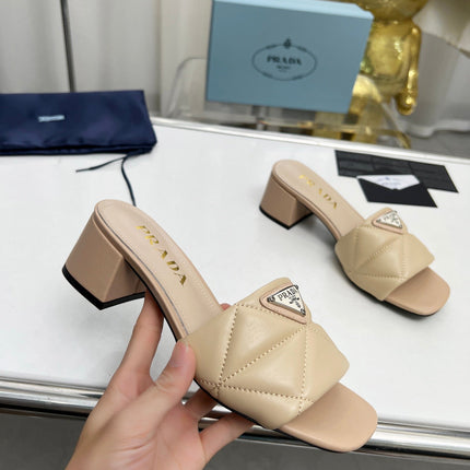 PRA EMBROIDERED SANDALS 45 BEIGE LAMBSKIN