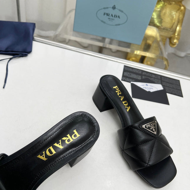 PRA EMBROIDERED SANDALS 45 BLACK LAMBSKIN