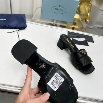 PRA EMBROIDERED SANDALS 45 BLACK LAMBSKIN