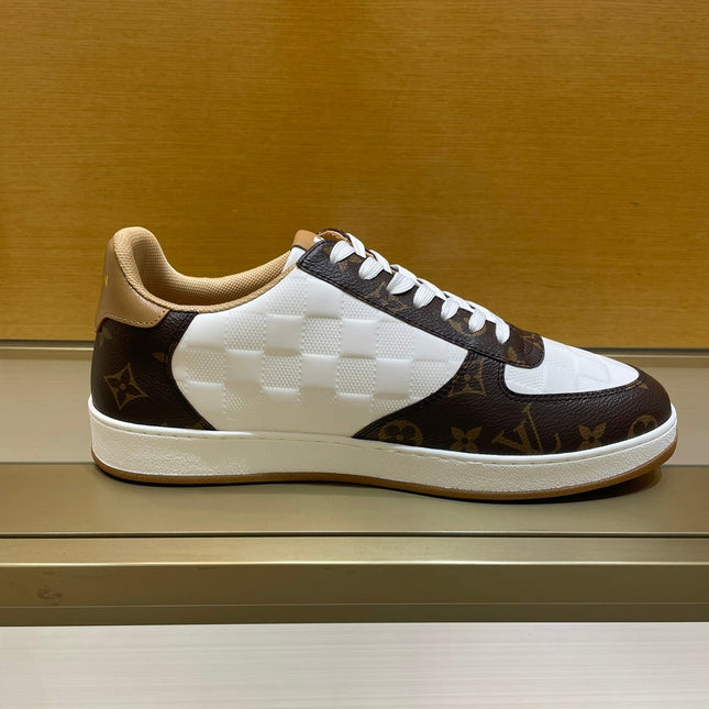 LV RIVOLI SNEAKER MEN BROWN WHITE