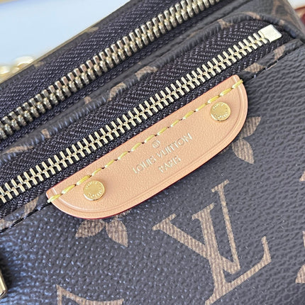 LV 25S MINI BUMBAG 17 IN BROWN MONOGRAM CALFSKIN GOLD HARDWARE
