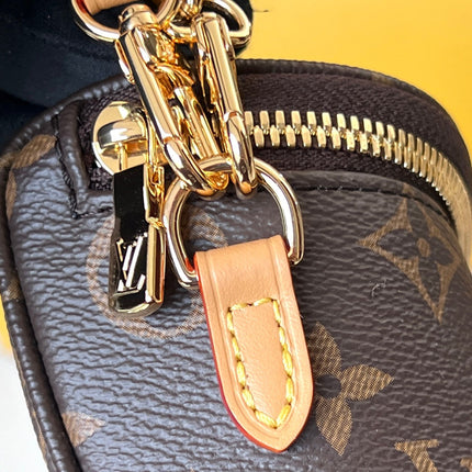 LV 25S MINI BUMBAG 17 IN BROWN MONOGRAM CALFSKIN GOLD HARDWARE