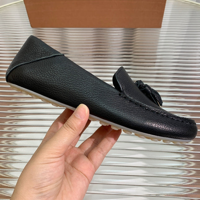 LP DOT SOLE WALK LOAFERS BLACK LAMBSKIN