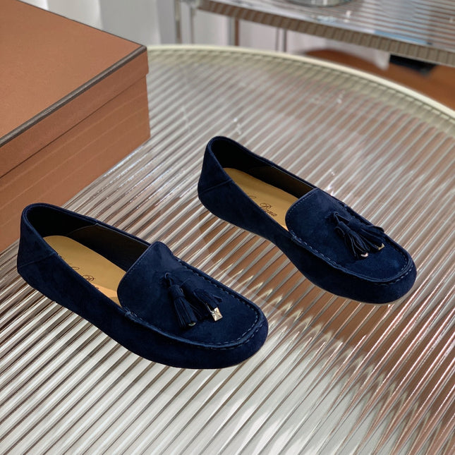 LP DOT SOLE WALK LOAFERS NAVY SUEDE
