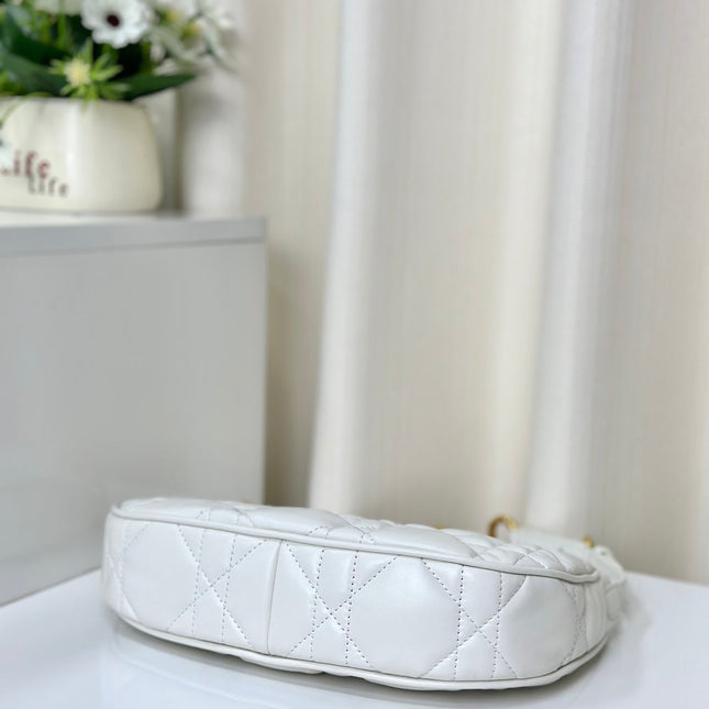 CD LOUNGE 26 BAG IN WHITE LAMBSKIN