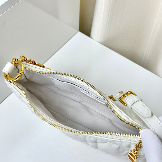 CD LOUNGE 26 BAG IN WHITE LAMBSKIN