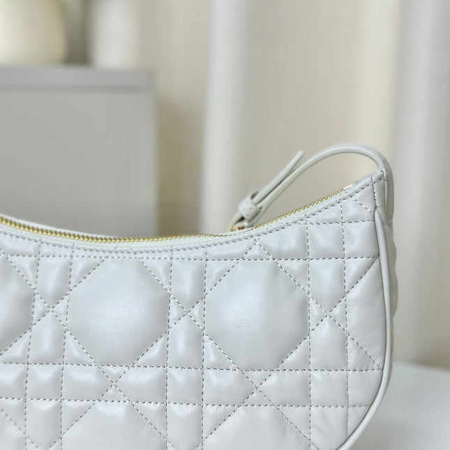 CD LOUNGE 26 BAG IN WHITE LAMBSKIN