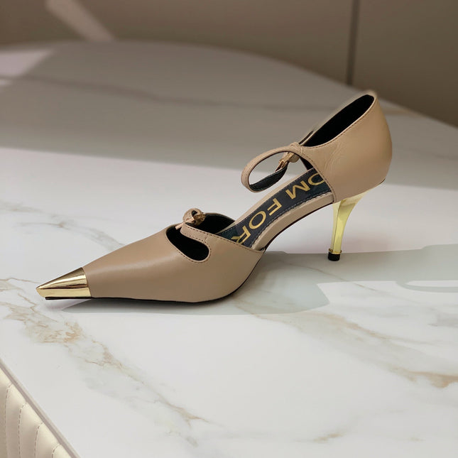 MARY JANE PUMP 7 CM IN PEANUT BROWN CALFSKIN