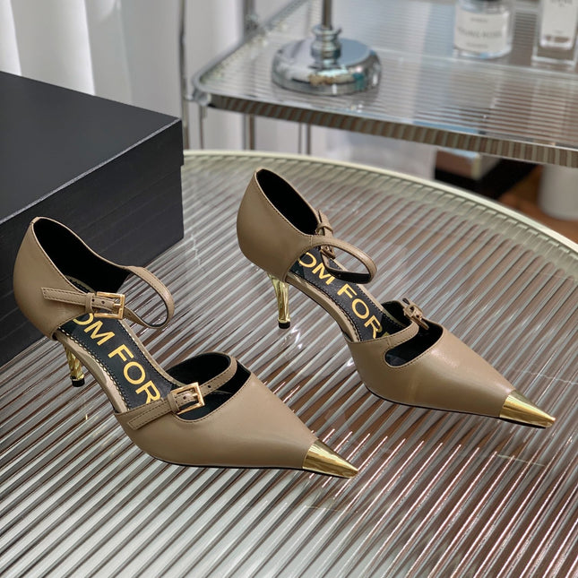 MARY JANE PUMP 7 CM IN PEANUT BROWN CALFSKIN