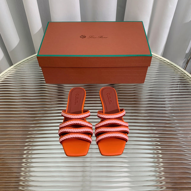 LP SPRIGHTLY CHARMS FLAT SANDAL BURNT ORANGE CALFSKIN