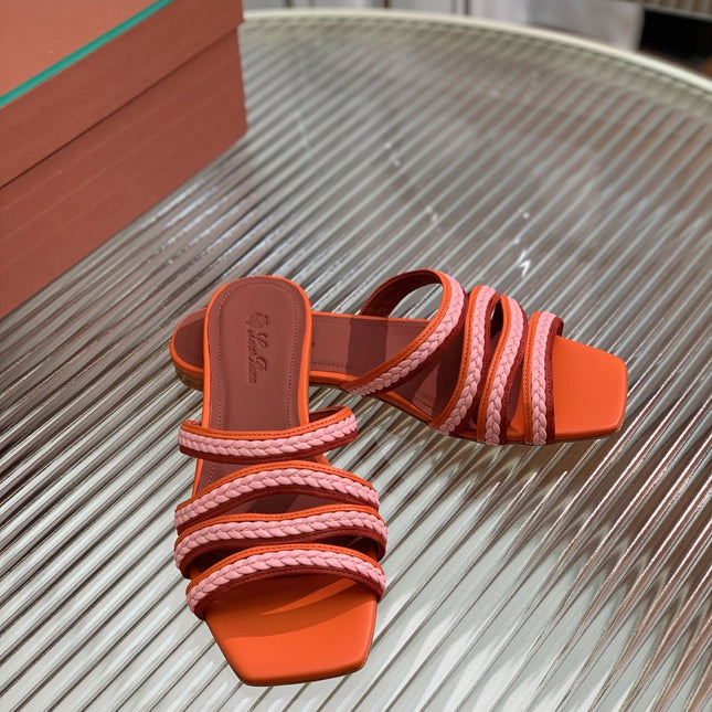 LP SPRIGHTLY CHARMS FLAT SANDAL BURNT ORANGE CALFSKIN