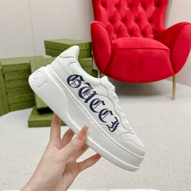 GG TRAINER WHITE CALFSKIN