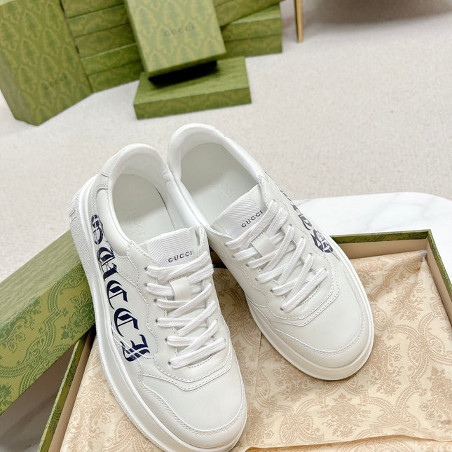 GG TRAINER WHITE CALFSKIN
